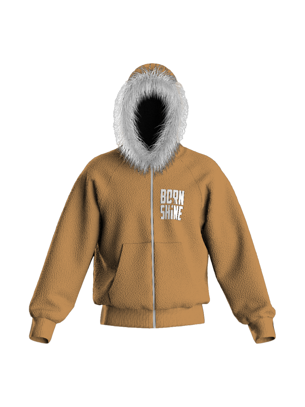 FUR HOODIE - COOKIES