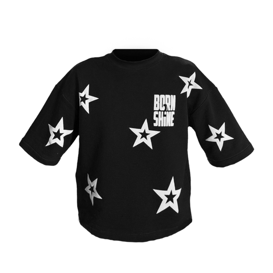 STAR T SHIRT - BLACK