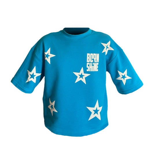 STAR T SHIRT - SKY BLUE