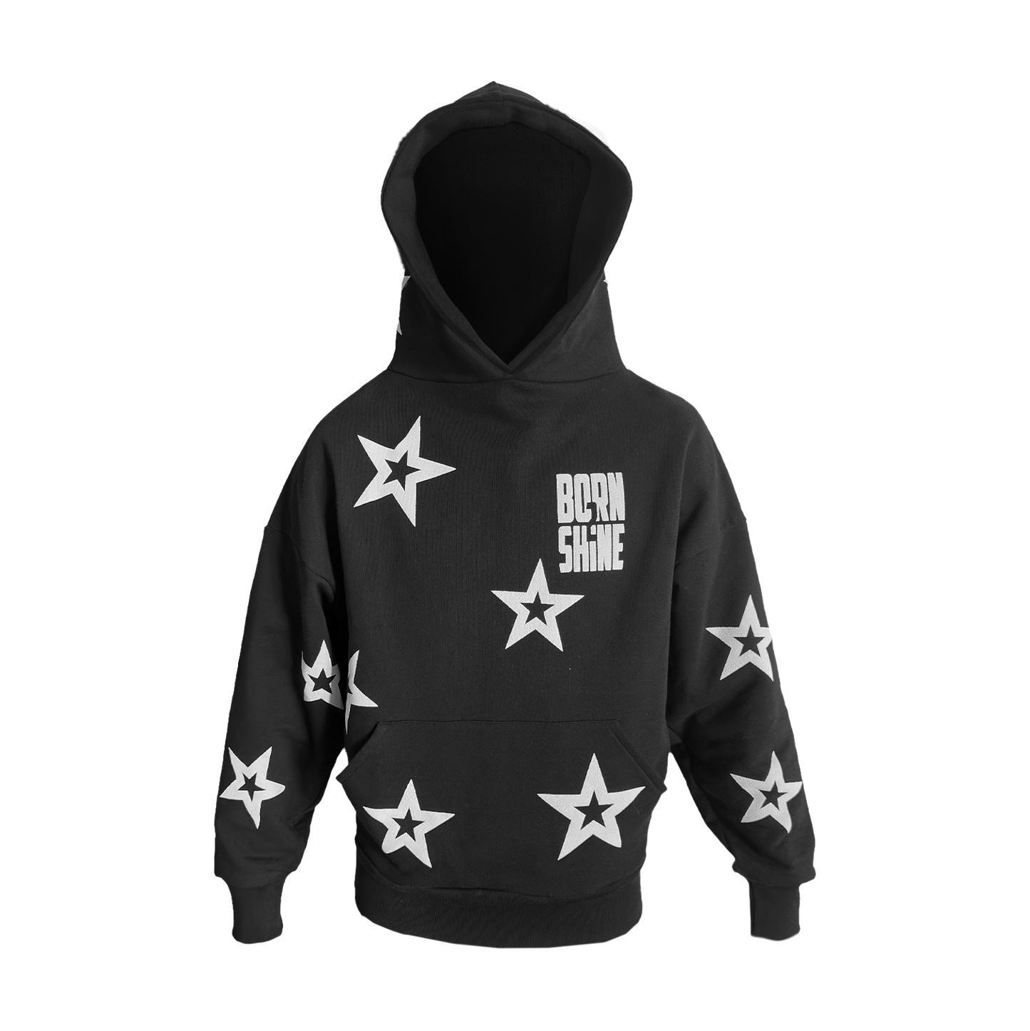 STAR HOODIE - BLACK